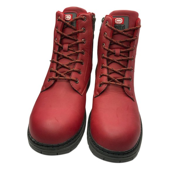 NWT ECKO UNLTD AUTHENTIC MEN'S RED CASUAL HIKING BOOTS SHOES SIZE 9.5 - Picture 3 of 6